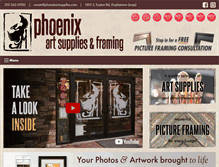 Tablet Screenshot of phoenixartsupplies.com